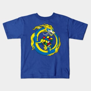 Dragon & Rubik's cube Kids T-Shirt